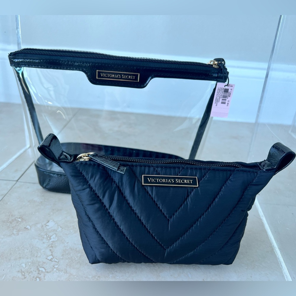 Victorias Secret AM/PM Beauty Bag Duo. BRAND NEW cosmetic bag set